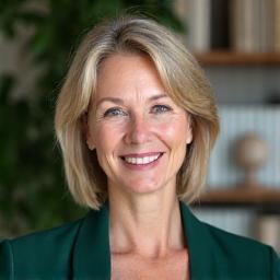 Portrait of Elara Vance, co-founder of Harnetolvexian RidgeGrove Academy.