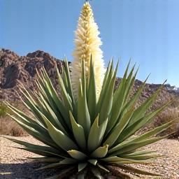 Soapweed Yucca in dry, sunny conditions.