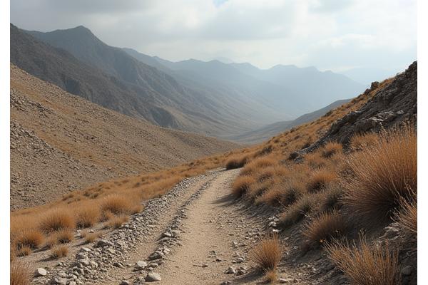 Before: Barren, rocky slope with sparse, dry vegetation.