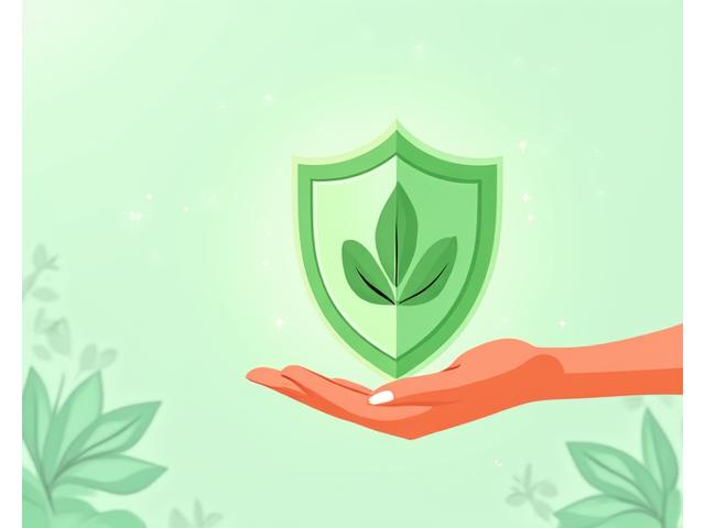 Illustration of a person holding a digital shield with a leaf icon, symbolizing data control